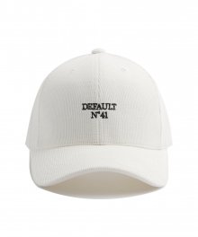N41 CORDUROY CAP(WHITE)