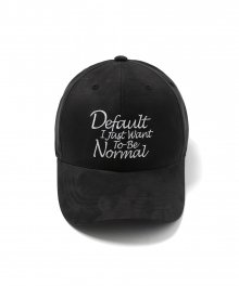 DEFAULT NORMAL SUEDE CAP(BLACK)
