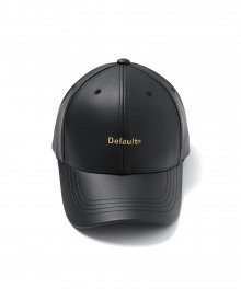 DEFAULT LEATHER CAP(BLACK)
