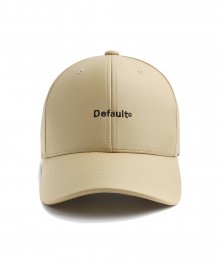 DEFAULT LEATHER CAP(BEIGE)
