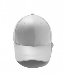 INTAGLIO LEATHER CAP(WHITE)