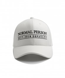 NORMAL PERSON LEATHER CAP(WHITE)