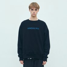 [AW17 ISA] Aeronautics Fleece Sweatshirt(Black)