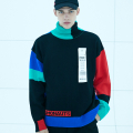 [AW17 ISA] Colorblock Turtleneck Knit(Black)