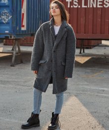 EMBROIDERED FUR COAT_GRAY