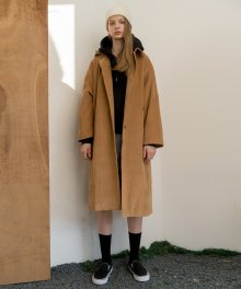 MG7F OVERSIZED CORDUROY COAT (BEIGE)