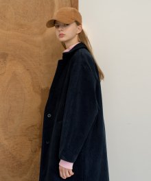 MG7F OVERSIZED CORDUROY COAT (NAVY)