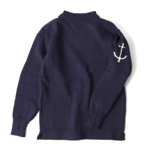 [guernseywoollens]Guernsey Sweater - Navy