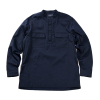 17FW BANDED COLLAR PULLOVER SHIRT NAVY