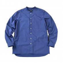 17FW BANDED COLLAR SHIRT BLUE