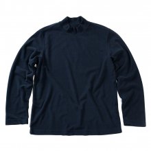 17FW MOCK NECK SLEEVE NAVY