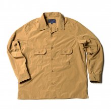 17FW OPEN COLLAR SHIRT CAMEL