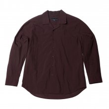 17FW OPEN COLLAR OVERSIZED SHIRT BURGUNDY