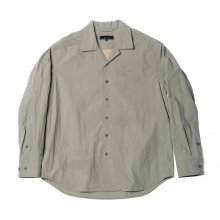 17FW OPEN COLLAR OVERSIZED SHIRT GREY