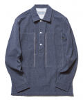 DV. LOT503 SELVEDGE INDIGO COVERT PULLOVER SHIRTS -LIGHT INIDIGO-