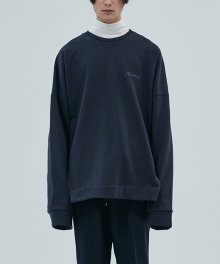17aw oversized neutral sweatshirt [navy]