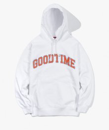 College Logo Pullover Hoodie - White