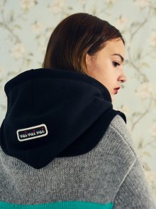 VVV BLACK KNIT MINI HOODIE