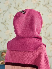 VVV PINK KNIT MINI HOODIE