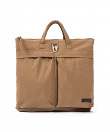 WAXED HELMET BAG (brown)