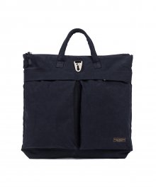 WAXED HELMET BAG (navy)