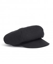 WOOL NEWSBOY CAP (black)