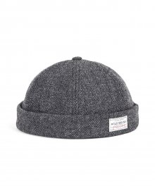 WOOL BRIMLESS CAP (grey)