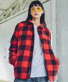 2017 CHECK PADDED SHIRTS (RED) [GSH001F43RE]