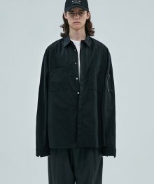 17aw oversized ma-1 shirt [black]