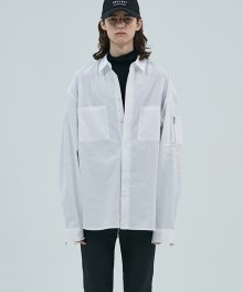 17aw oversized ma-1 shirt [white]