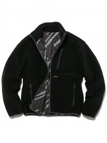 R-Logo Fleece Reversible Jacket Black