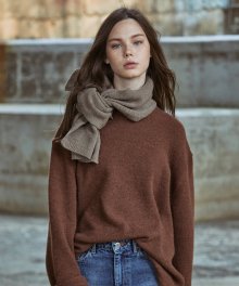Oversize Alpaca Knit - Brown / Over Fit
