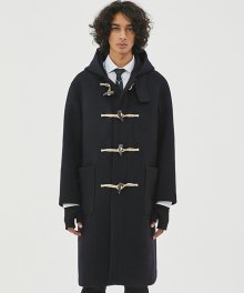 18aw long duffle coat [dark navy]