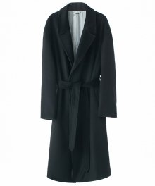 17aw oversized gown coat [black]