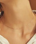 러브미몬스터(LOVE ME MONSTER) [Silver] thin rose gold necklace