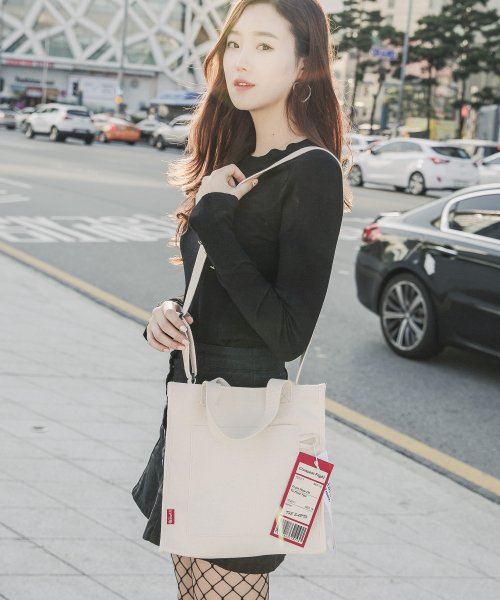 디얼스(theearth) CHEAPEST FLIGHT ECO BAG - ECRU