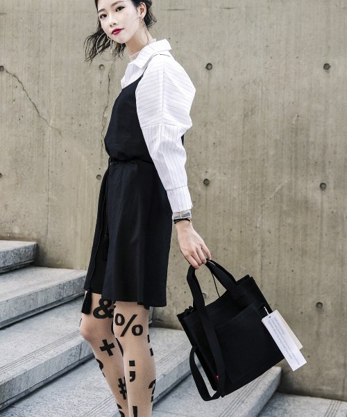 디얼스(theearth) CHEAPEST FLIGHT ECO BAG - BLACK