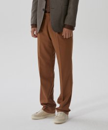 color wide trouser(Dark Beige)