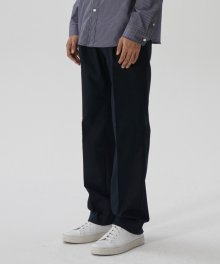 solid wide trouser(Navy)