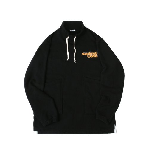 Swellmob mock-neck string sweat shirts -чёрный-