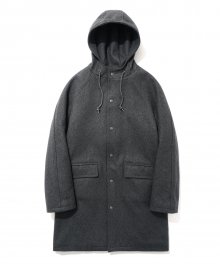 Wool Hooded Coat DIpgray