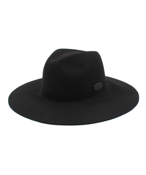 Black Metal Long Wool Fedora BK 메탈롱페도라