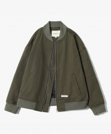Oversized Blouson Jacket [Khaki]