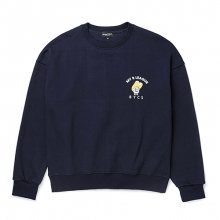 [컬렉션 라인][기모]옐로우 너드 보이 스웨트 셔츠 네이비