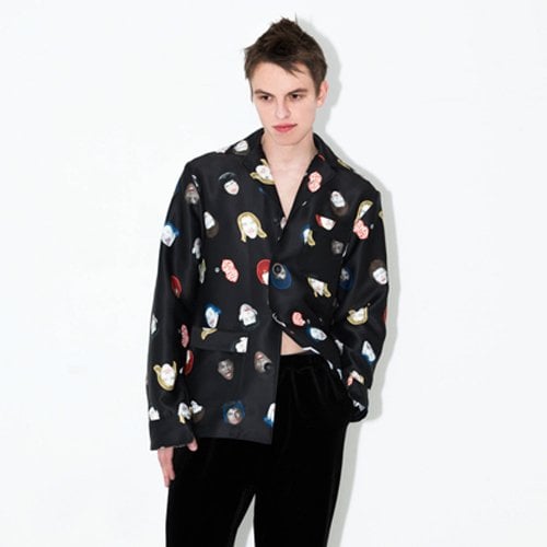 L.U.P BY LIPUNDERPOINT NEVER DIE PAJAMA JACKET_чёрный