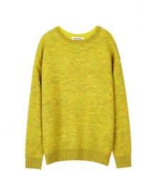 타탄 모헤어 보트넥 스웨터  atb168w(Yellow)