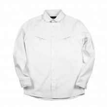 OBLIQUE OXFORD SHIRT WHITE