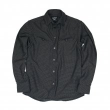 OBLIQUE DOTTING SHIRT BLACK