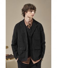 (20FW) CORDUROY FATIGUE JACKET BLACK