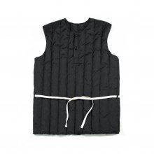 SUB ZERO DOWN STRING VEST BLACK